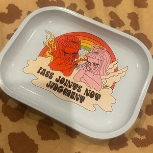 Valfre Angel and Devil Rolling Tray .. collectors item